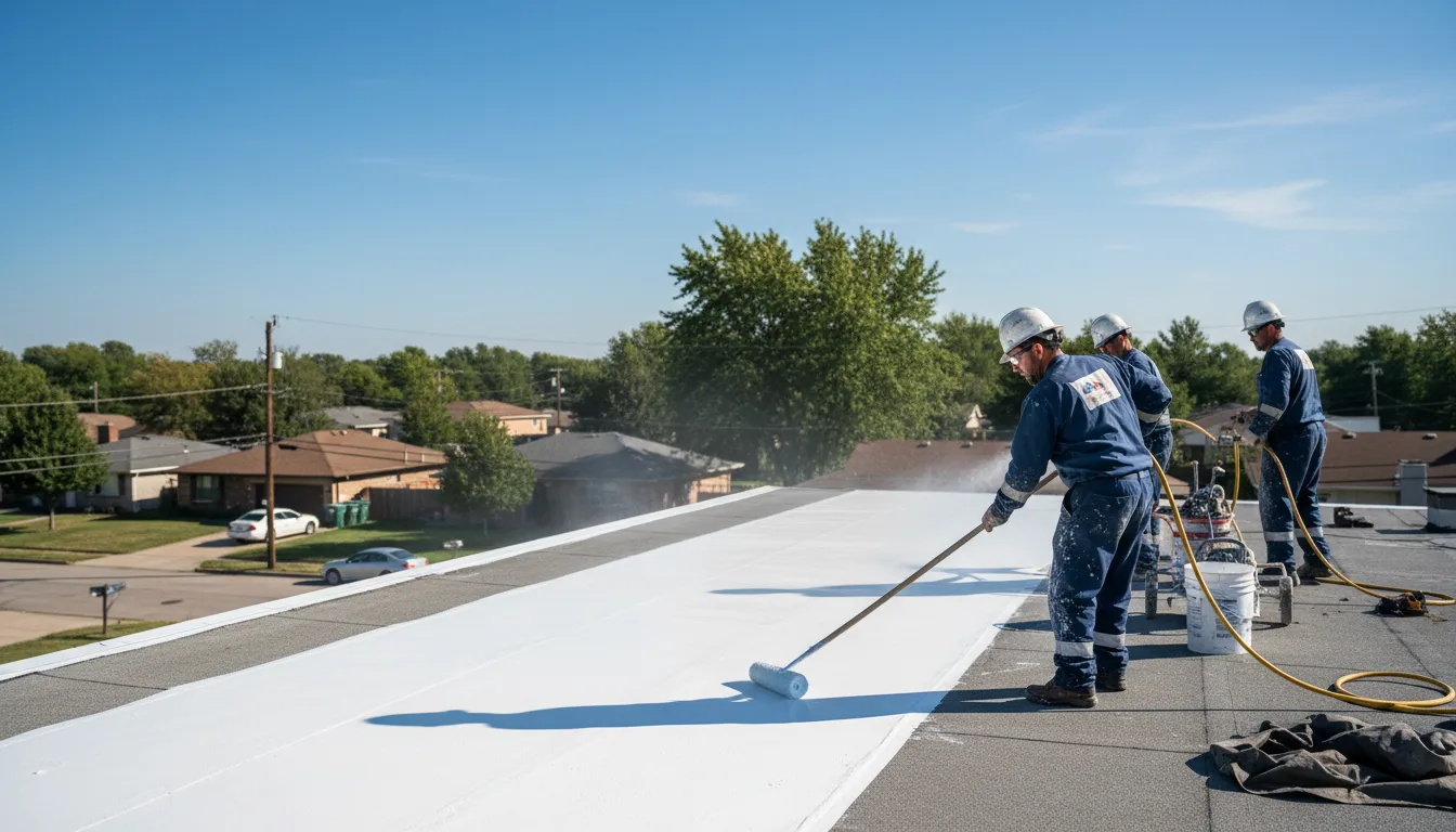 Commercial roof coating in Manchester, CT near me